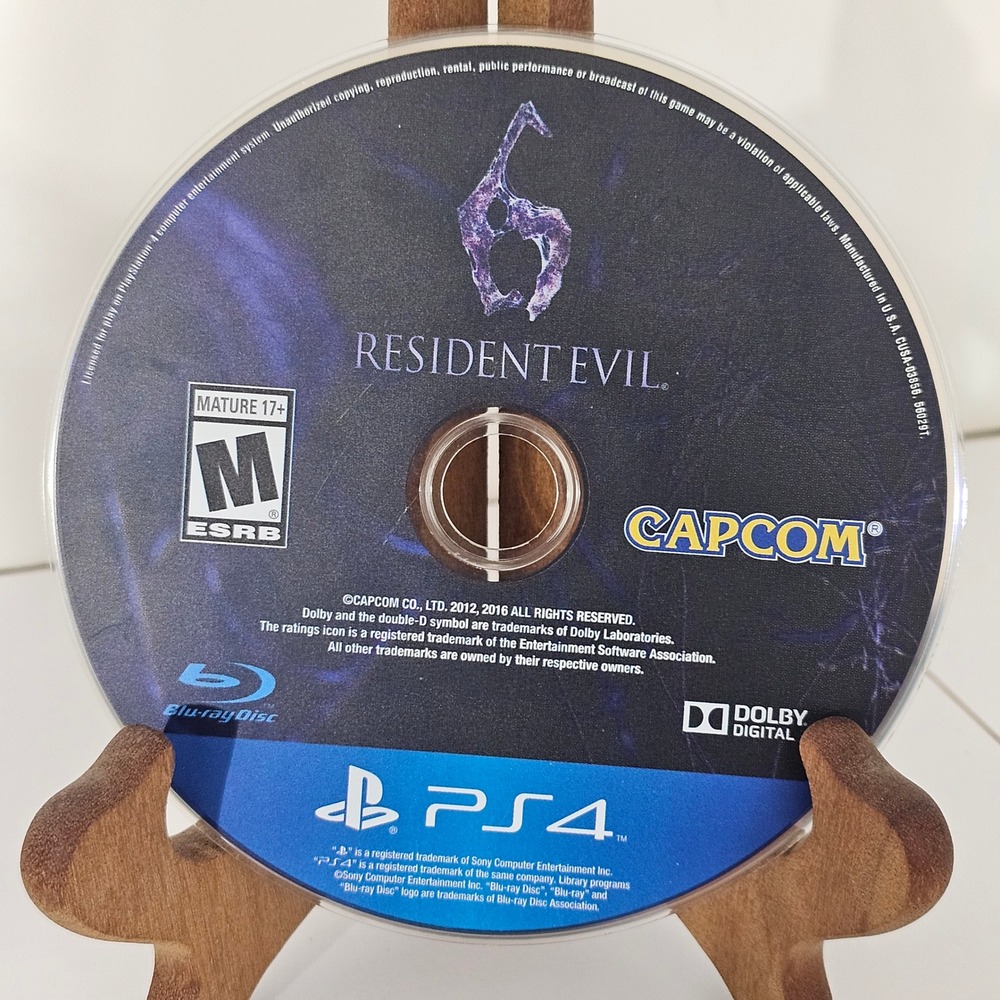Resident Evil 6 Sony PlayStation 4 PS4 Capcom Horror Game Disc Only CUSA-03856